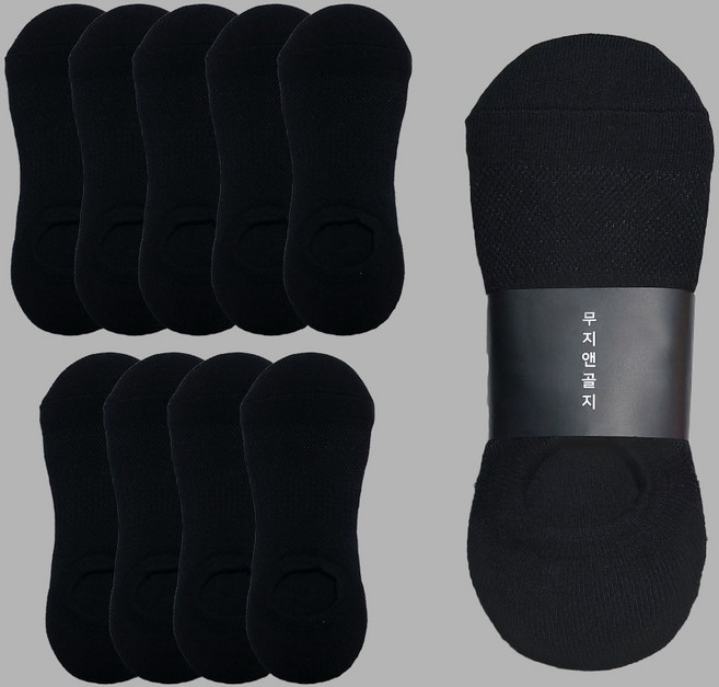 무지앤골지 국산 10켤레 남여 이중바닥 메쉬 런닝 스포츠 페이크덧신