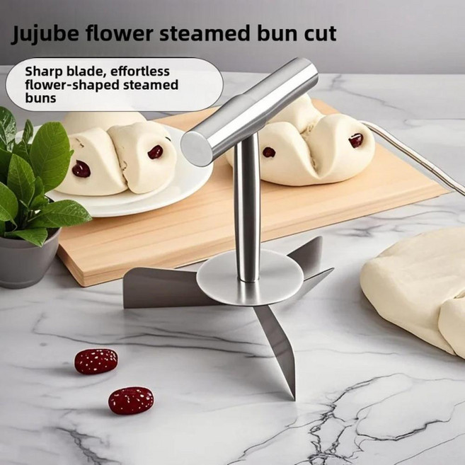 웃는 얼굴 반죽 커터 몰드 대추 케이크 꽃 모양 찐빵 빵 만들기용 페이스트리 번, 1개, 선택: 기본