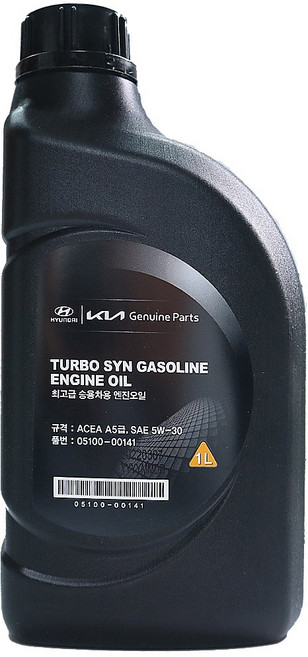 현대모비스 순정 터보씬 가솔린 엔진오일 5w30 1L, 1개, 05100-00141