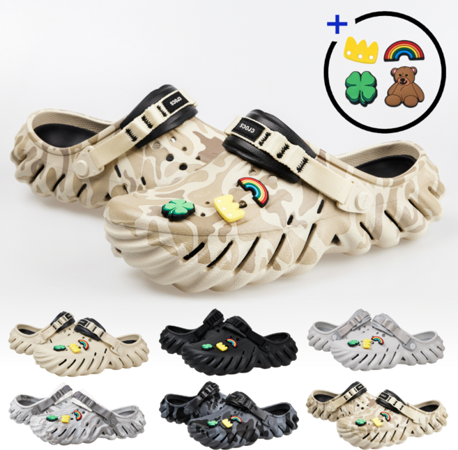 [국내매장판] 크록스 에코 클로그 마블 + 4종 악세사리 / 샌들 슬리퍼 4중 1택