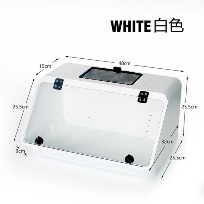 도마뱀부화기 사육 상자 인큐베이터 플라스틱 파충류 양서류 케이지 뱀 도마뱀 거북이 거미 조합 애완 동물 용품, [01] 도마뱀부화기 B, 1개