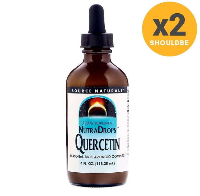 소스내츄럴스 뉴트라드롭스 케르세틴 Quercetin 118ml, 118.28ml, 2개 - 쿠팡