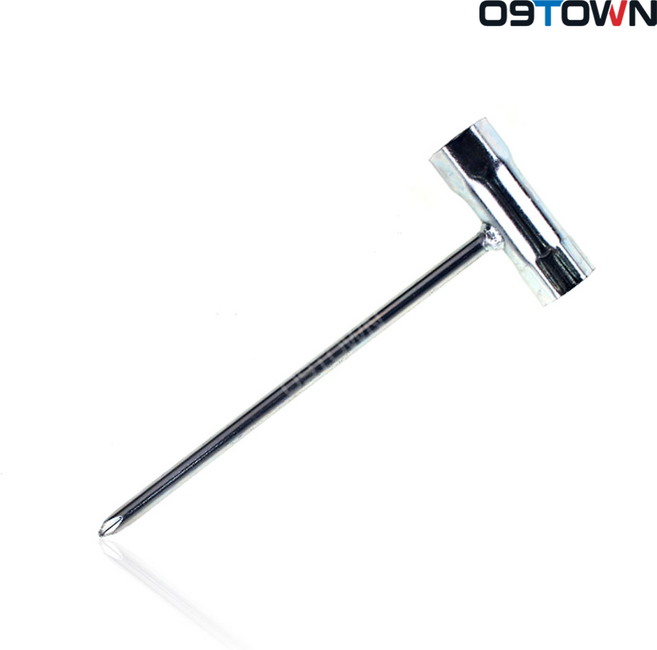 플러그렌치 예초기용 17x19mm T렌치 십자드라이버, 1개