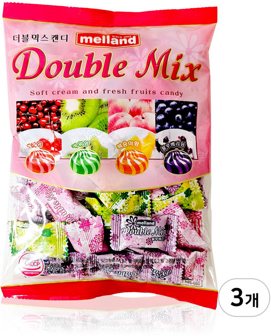 멜랜드 더블믹스캔디, 250g, 3개