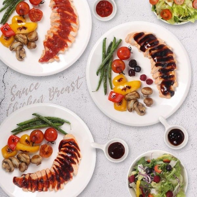 함께하닭 헬스 스팀 훈제 소스 닭가슴살 10팩 / 데리야끼 불닭 토마토, 양념치킨맛 10팩