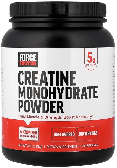 Force Factor 크레아틴 일수화물 파우더 무맛 1kg(35.3oz) FOA-66253, 1000 g, 1개 - 쿠팡