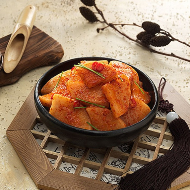 청와대 김치류 공급업체/전재료 국내산 어울림 석박지 3kg (양념가득)