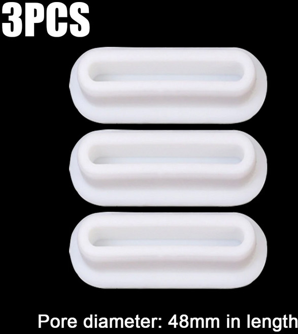 10/1Pcs 세면기 오버플로 링 사각형 실리콘 씰링 플러그 욕실 싱크 구멍 커버 오버플로 링 주방 목욕 액세서리, Squa 3pcs