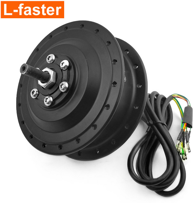 전기 자전거 브러시리스 허브 모터 프론트 드라이브 250W 26 인치 휠 림 트라이크용 강력한 고속 엔진, 01 350W, 01 24V, 01 Black, 1개