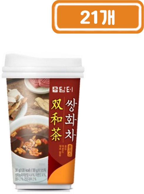 담터 쌍화차 플러스 원컵, 21개, 1개입