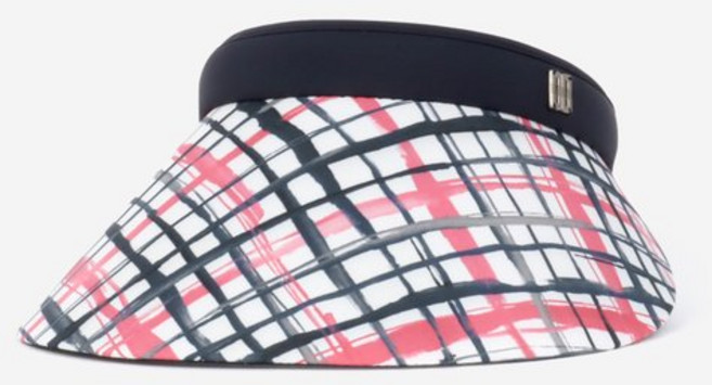 닥스 모자 수채화 체크 썬캡 DK36WSP007 AUP463 RUD712, 오렌지