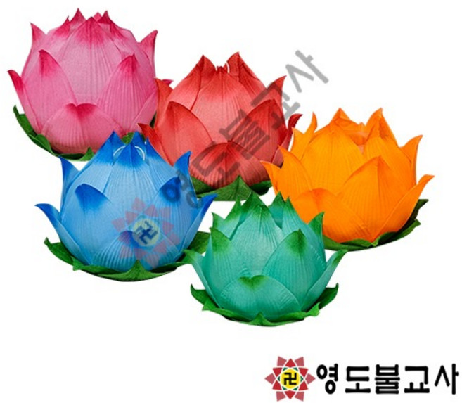 만개연화등-특특소-가로폭15cm(10개)초파일연등 초파일기도등 소원등, 1개