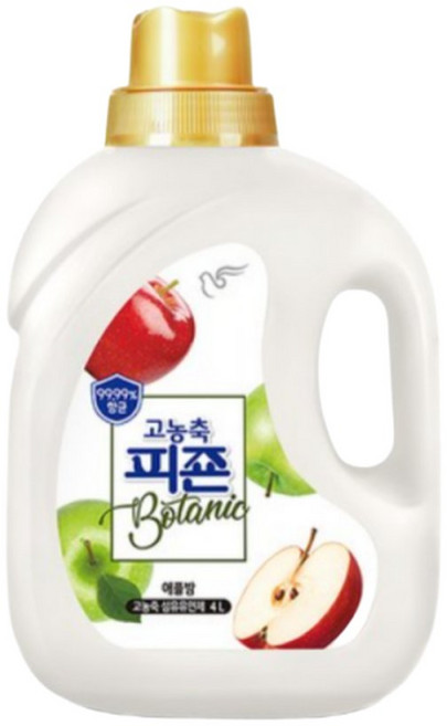 피죤 고농축 항균 보타닉 섬유유연제 애플밤향 본품, 4L, 1개입, 1개