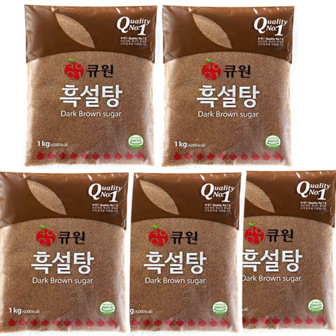 큐원 흑설탕 1kg 5개