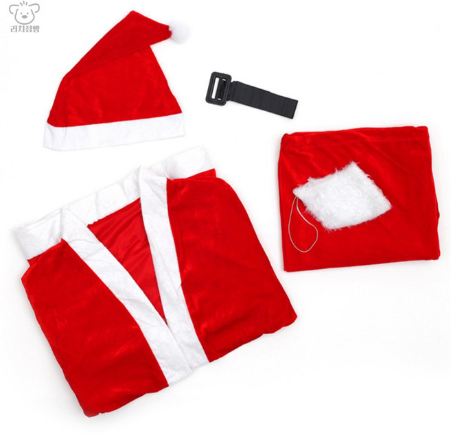 리2치점빵 크리스마스 산타복 (학생용) 아기크리스마스옷 산타복장