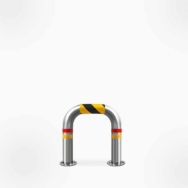 서진 [매립식 앙카식] 전기차 충전소 한전형 스텐 U자 볼라드 101파이 76파이 사선반사, 앙카식_76파이 x H600 x L600, 1개, 실버