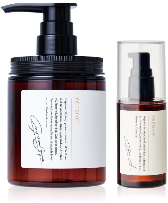 코코네 클레이 크림 샴푸 유기농 무실리콘 헤어오일 세트, 샴푸헤어오일세트 (얼그레이베르가못), 1개