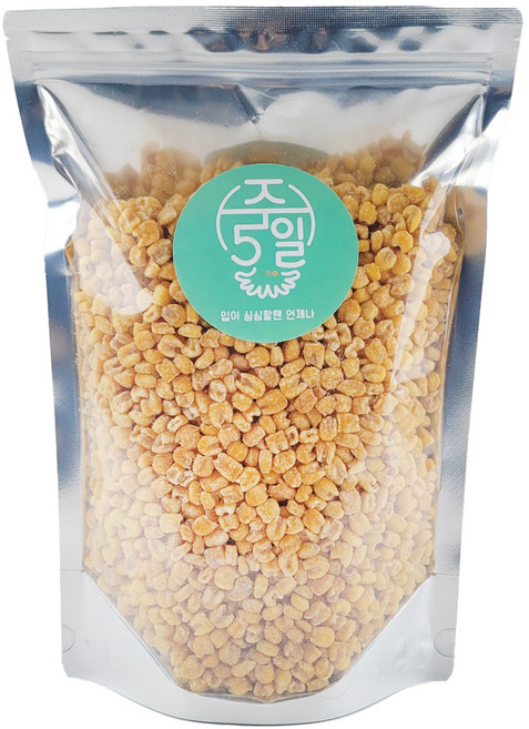 [주5일] 바삭한 하모니콘 옥돌콘 밭두렁 논두렁 스탠드지퍼백 대용량 옥수수콘, 1개, 1kg