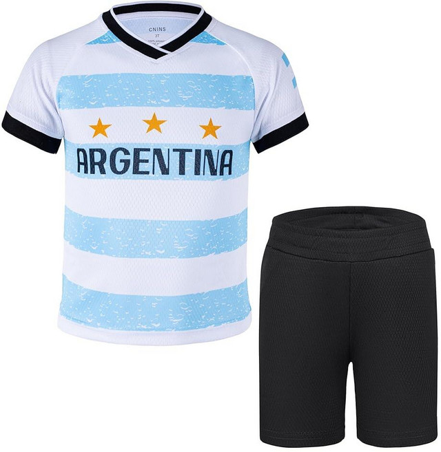 Cnins Boys Argentina 10 Soccer Jersey for Kids 9-10 Football Kit Outfits Girls Training Years
