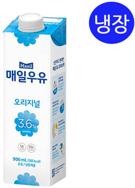 매일우유 오리지널 900ml 4개