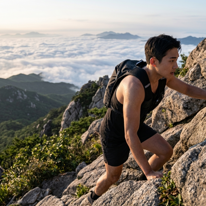[런런피티] 남녀공용 무지 초경량 러닝 조끼 러닝백 등산가방 트레일 런닝 베스트