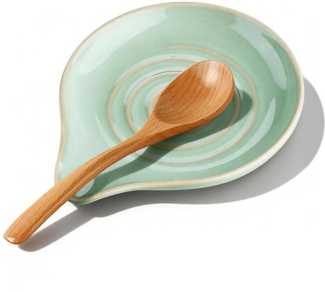 가스레인지용 세라믹 스푼 받침대, 1개, 청자색