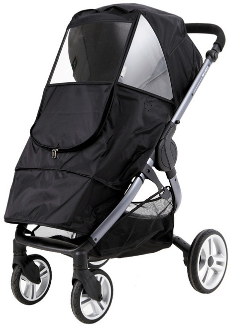 맘스포유 디럭스 유모차 시력보호 방풍커버, 1개, 디럭스 유모차 방풍커버-블랙