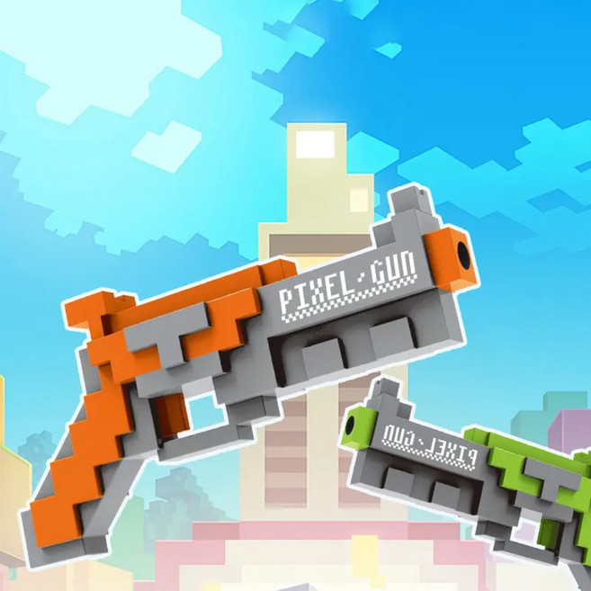 에프몰 픽셀 다트건 너프건 사격놀이 장난감 총, 1개