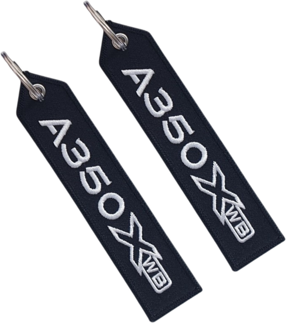 320 350 자수 키링 크루 항공 수하물 태그 네임택 키 체인 키홀더 비행기 캐리어 AIRBUS A320, 1개, A350+A350