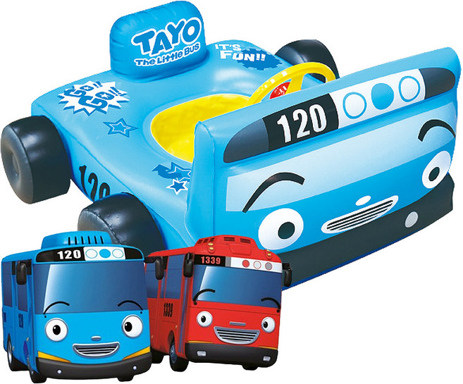 [위니코니] 타요 스피드 쿠션보행기/ 유아용 튜브, 블루, 1개