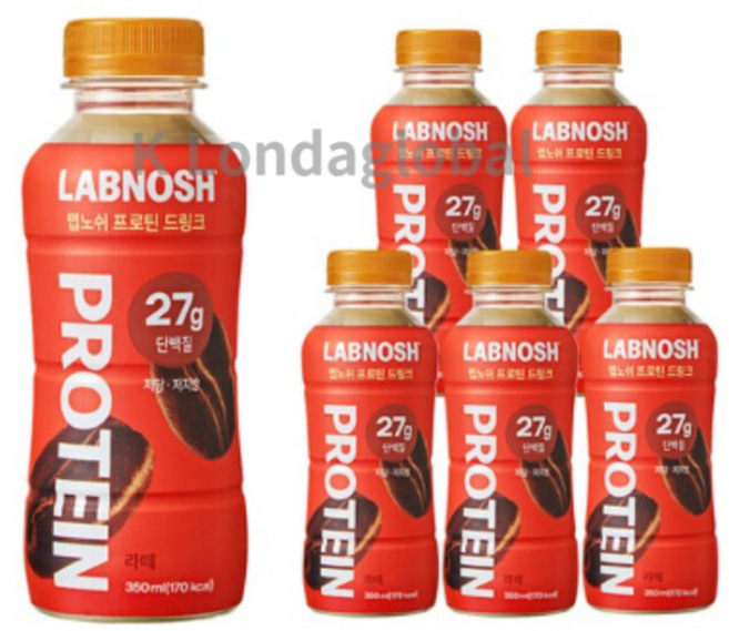 랩노쉬 프로틴 드링크 라떼, 350ml, 6개