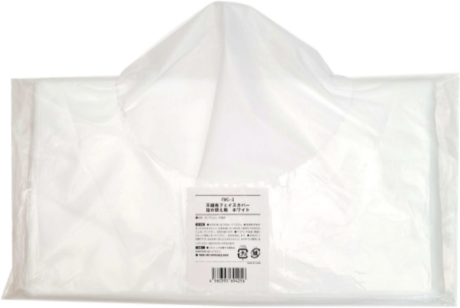 뷰티다모아 일회용 부직포 페이스커버 리필형 옷가게, 화이트, 50개