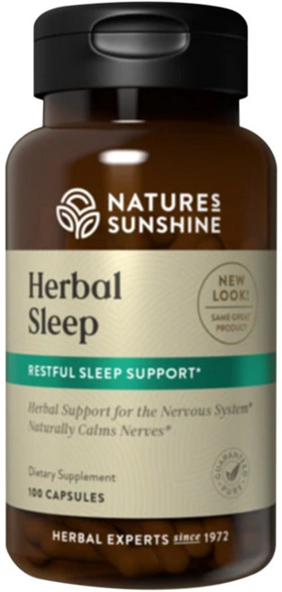 네이쳐선샤인 (Nature's Sunshine) 네이쳐 선샤인 허벌 슬립 100 캡슐, 100캡슐, 1개, 100정