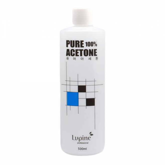루핀 퓨어아세톤 500ml 안전캡 쏙오프 젤네일제거, 1개