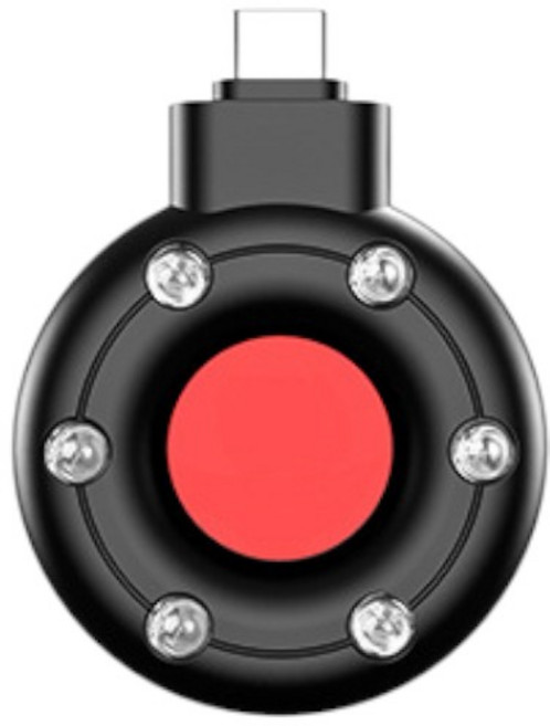 별별리빙샵 휴대용 몰카 탐지기 화장실 카메라 적외선 감지 도킹형, C타입, 블랙, 1개