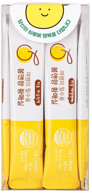봄앤향황매실 매실스틱 하동 해밀농원 매실청 매실원액, 30ml, 20개입, 1개