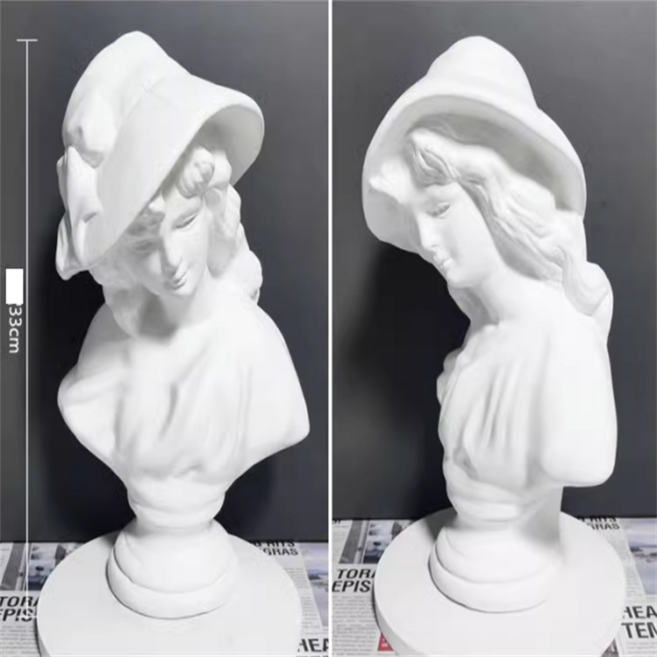 웨딩 인테리어 소품 기하 조각 정원 공예 미술 석고상 도형 특이한 선물 장식, 30cm 아폴로