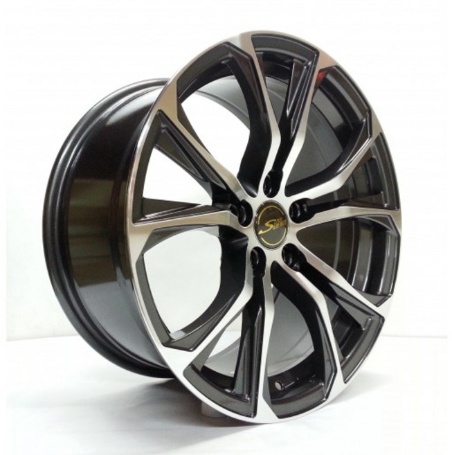 FK 鋁圈 18吋 5/100 M1510 亮鐵灰車面, 1個