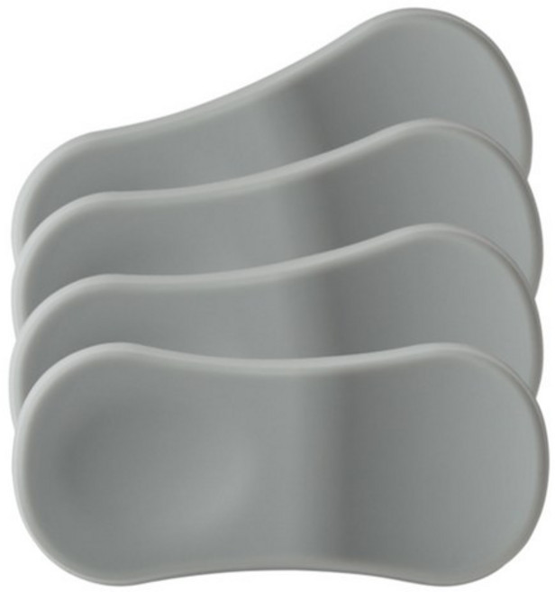 디아르 플래티넘 실리콘 수저 받침, GrayColor, 8개