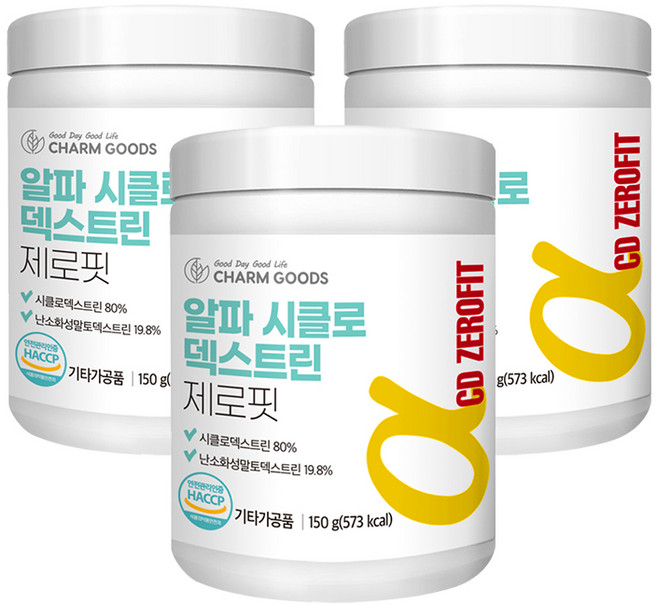 알파 시클로덱스트린 제로핏 난소화성말토덱스트린 알파 시디 제로핏 파우더, 450g, 1세트