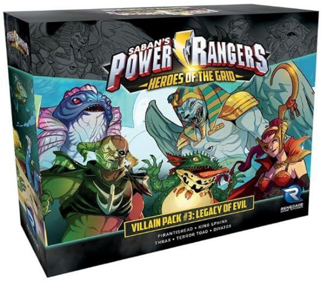 Renegade Game Studios Power Rangers Heroes of the Grid Villain Pack #3 레거시 오브 이블 전략 확장판 360253 36, Renegade Game Studios Power Ra