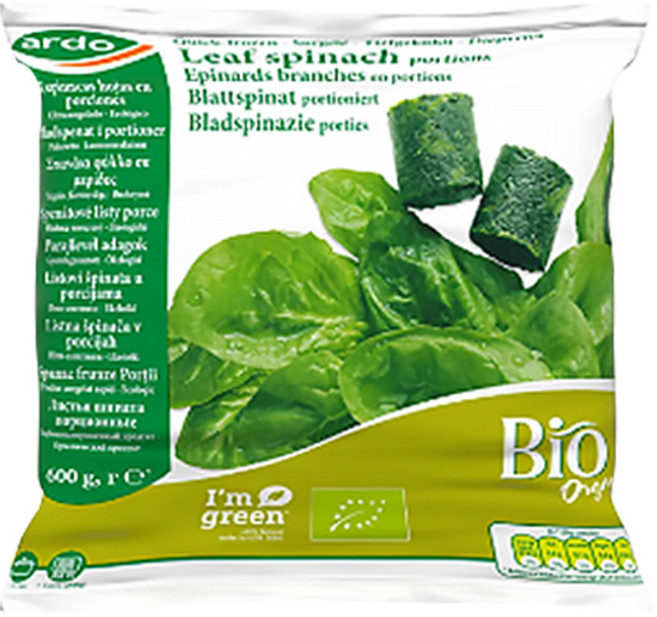 (소비기한 26.08.01) [ARDO] 냉동 유기농 시금치리프포션, 3개, 600g