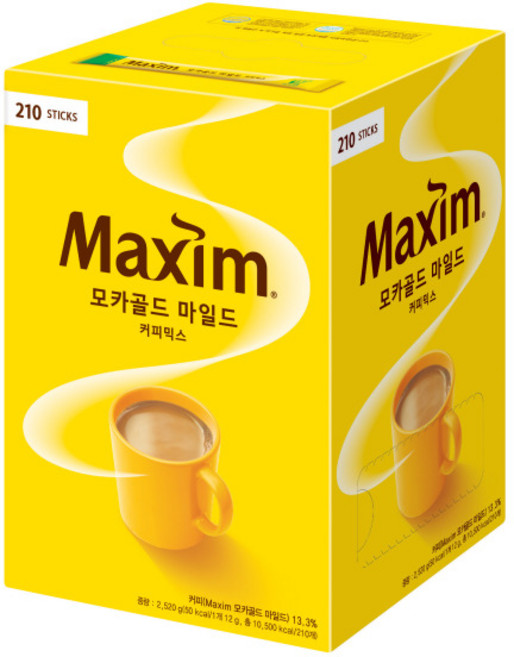맥심 모카골드 마일드 커피믹스, 12g, 210개입, 1개