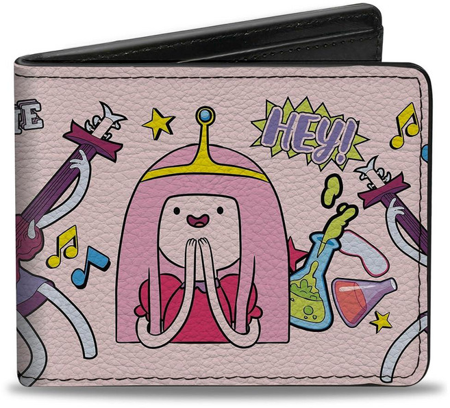 카툰 네트워크 지갑 바이폴드 어드벤처 타임 마르셀린과 프린세스 버블검 콜라주 비건 가죽 Buckle-Down 146736 8790841320, 카툰 네트워크 지갑, 바이폴드, 어드벤처 타임 마르셀린