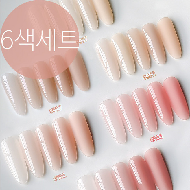 더로만 블루밍 코어 시럽젤 6색 세트, 1개, 90g, 혼합