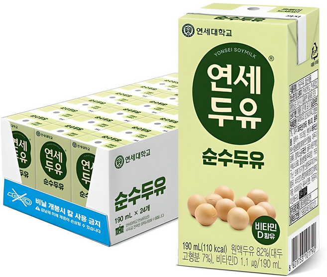 연세두유 순수두유 24p, 190ml, 24개
