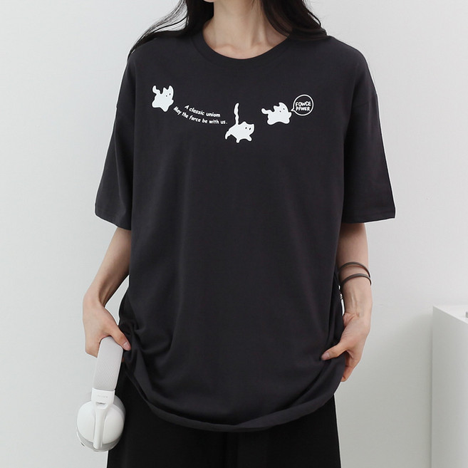 루나샵 클래식냥이 반팔 티셔츠