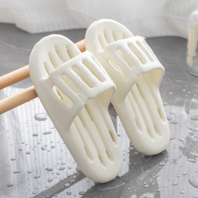 에버리즈 폭신폭신 미끄럼방지 커플 욕실화 화장실 욕실 슬리퍼, 1개, D. 화이트