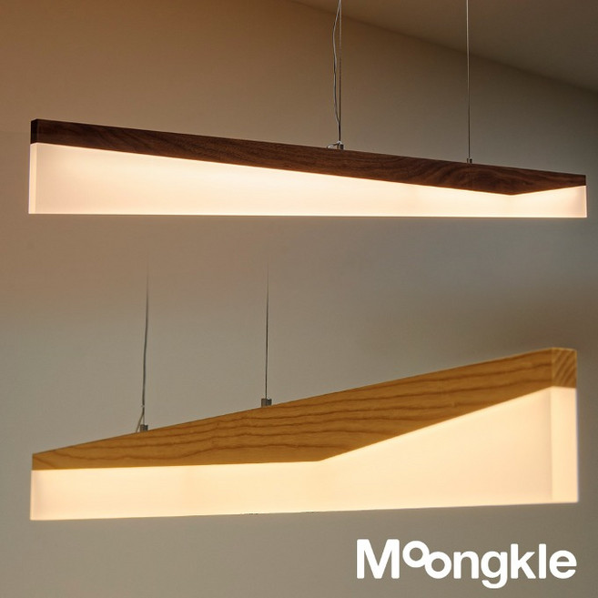 비바 원목 인테리어 LED 식탁 조명 식탁등 카페등기구, 월넛 전구색(노란빛), 블랙(기본)