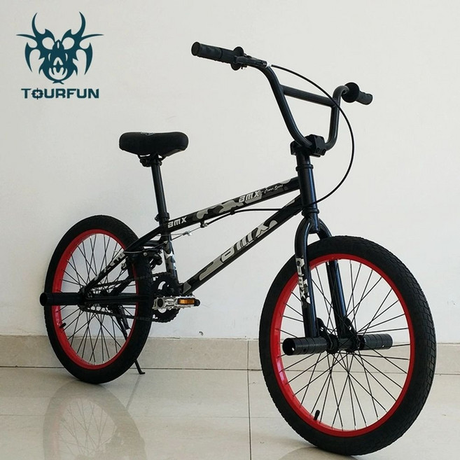 성인용 BMX 묘기 자전거 20인치 익스트림 스포츠 스턴트 프리스타일 스트리트 내구성 있는, 1개, 1cm, 블랙 위장 업그레이드 버전